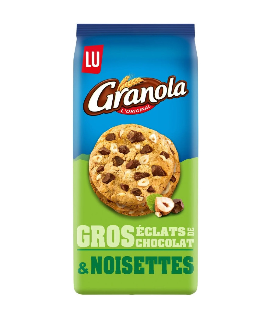 COOKIES CHOCOLAT & NOISETTES GRANOLA LU 184G COOKIES CHOCOLAT & NOISETTES GRANOLA LU 184G