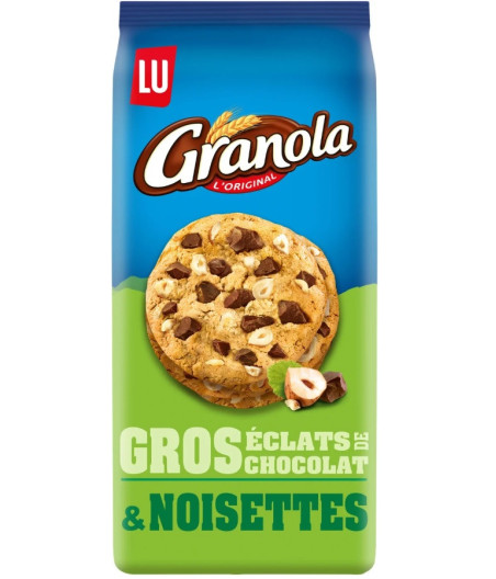 COOKIES CHOCOLAT & NOISETTES GRANOLA LU 184G