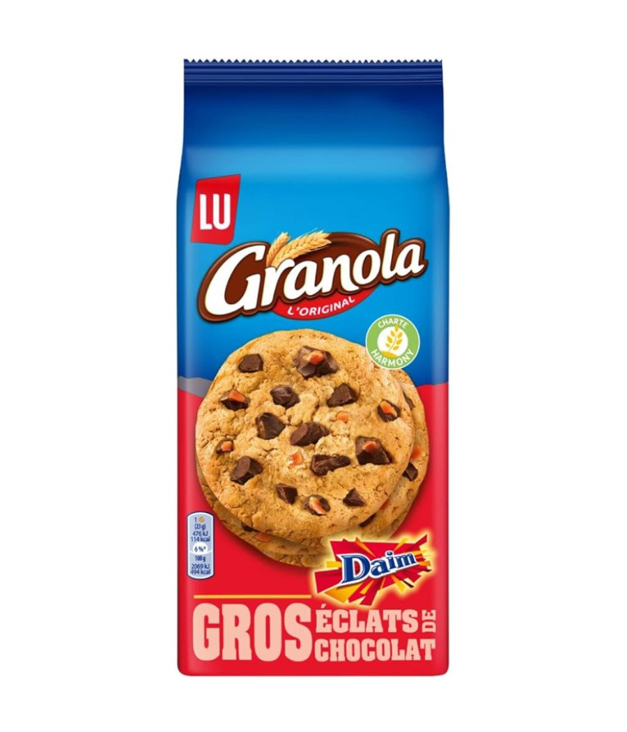 COOKIES CHOCOLAT & DAIM GRANOLA LU 184G COOKIES CHOCOLAT & DAIM GRANOLA LU 184G