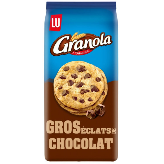 COOKIES GROS ECLATS DE CHOCOLAT GRANOLA LU 184G