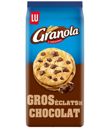 COOKIES GROS ECLATS DE CHOCOLAT GRANOLA LU 184G