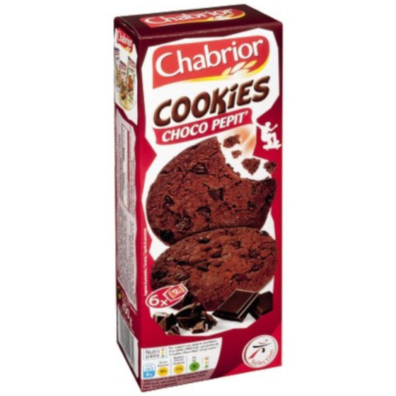 COOKIES CHOCO PEPIT TOUT CHOCOLAT CHABRIOR 200G