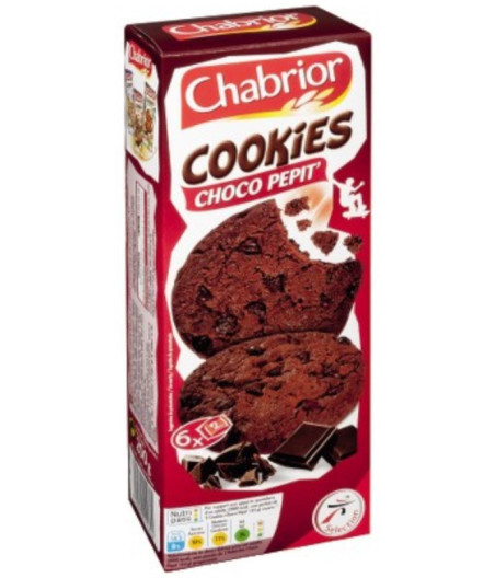 COOKIES CHOCO PEPIT TOUT CHOCOLAT CHABRIOR 200G