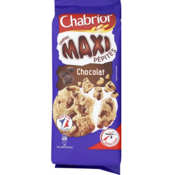 COOKIES MAXI PEPITES CHOCOLAT CHABRIOR 184G