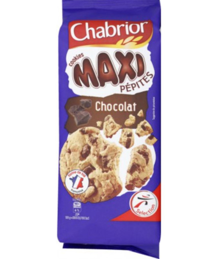 COOKIES MAXI PEPITES CHOCOLAT CHABRIOR 184G