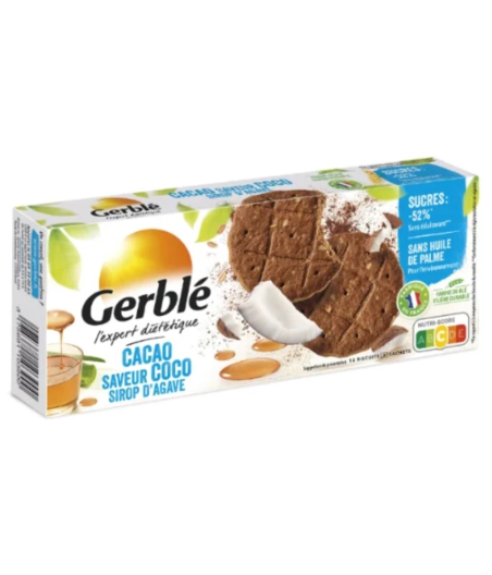 BISCUITS GERBLE SABLE COCO CACAO 132G