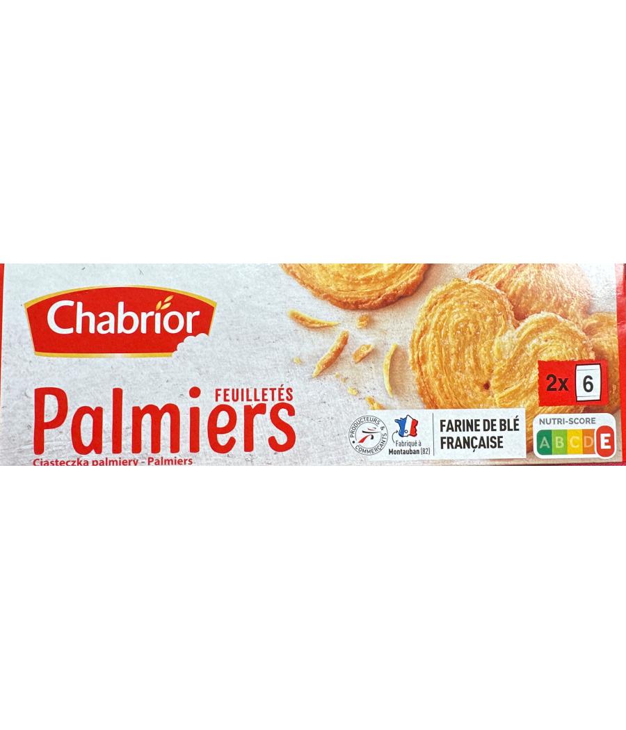 FEUILLETES PALMIERS CHABRIOR 100G FEUILLETES PALMIERS CHABRIOR 100G