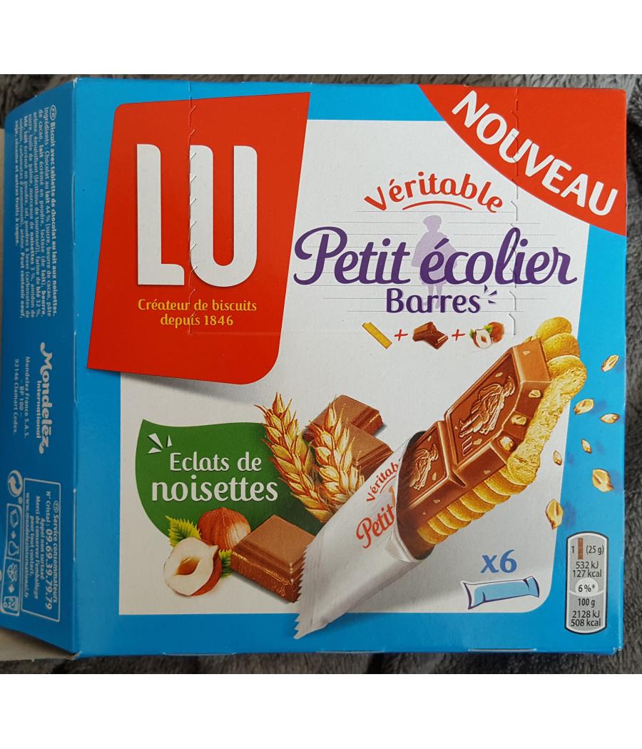 PETIT ECOLIER BARRES ECLATS DE NOISETTES LU 6 x 25G PETIT ECOLIER BARRES ECLATS DE NOISETTES LU 6 x 25G