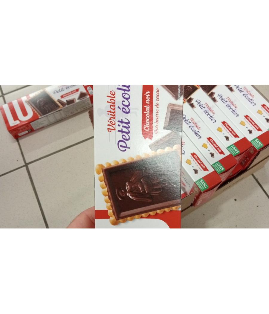 PETIT ECOLIER CHOCOLAT NOIR PUR BEURRE DE CACAO LU 150G PETIT ECOLIER CHOCOLAT NOIR PUR BEURRE DE CACAO LU 150G