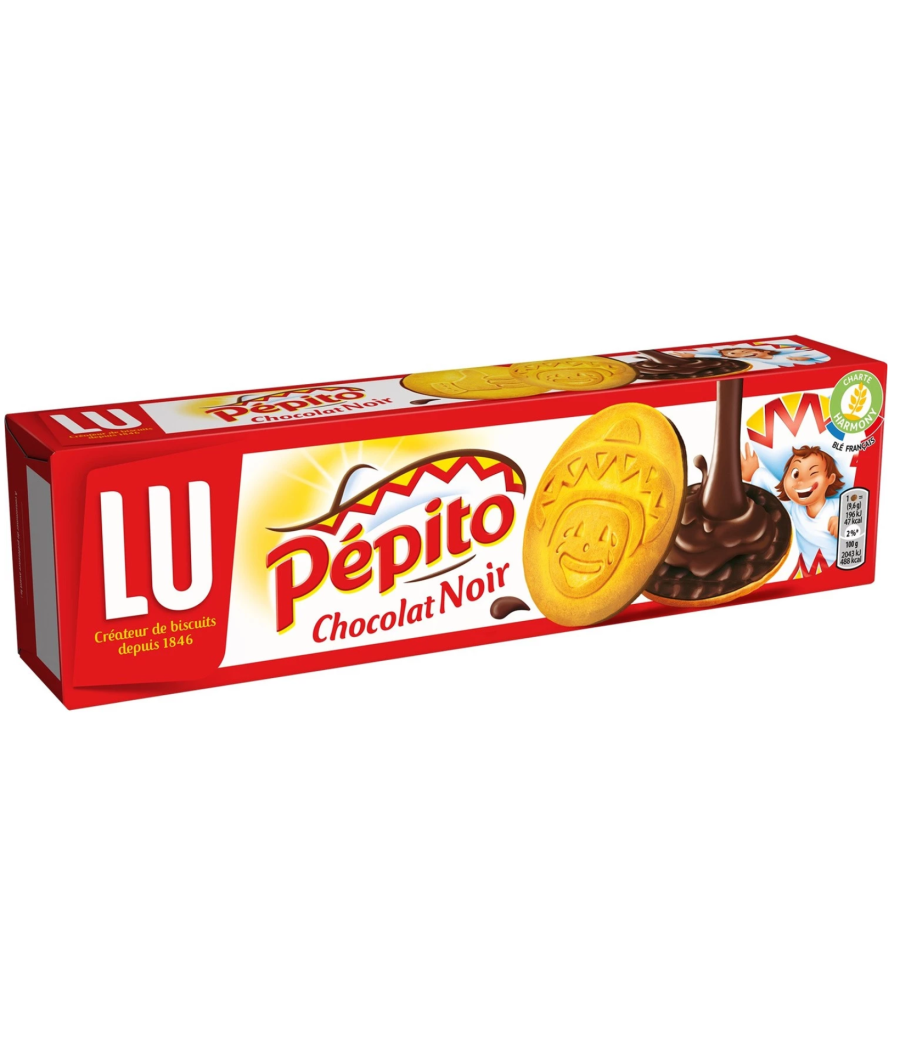 PEPITO CHOCOLAT NOIR LU 20 BISCUITS 192G PEPITO CHOCOLAT NOIR LU 20 BISCUITS 192G