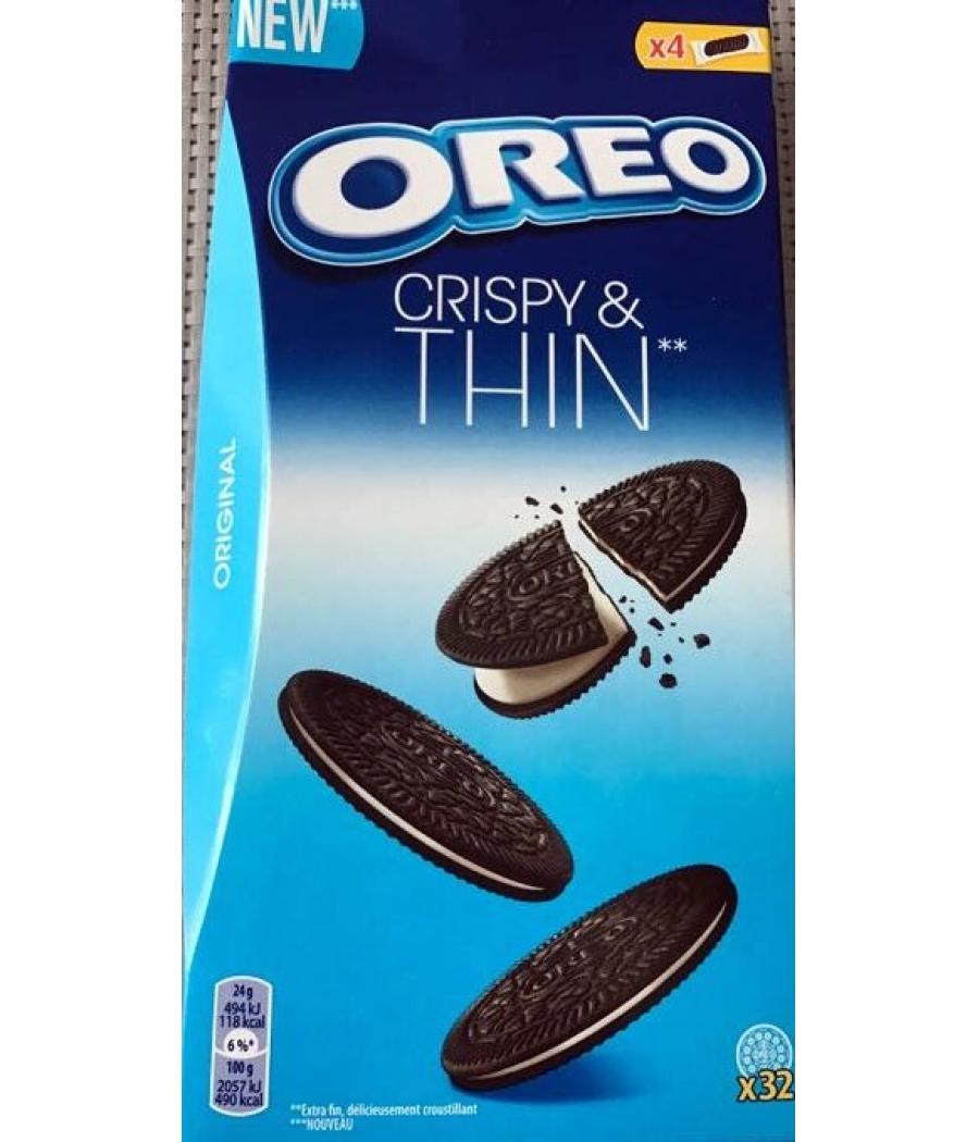 BISCUITS OREO CRISPY & THIN 192G - 4SACHETS BISCUITS OREO CRISPY & THIN 192G - 4SACHETS
