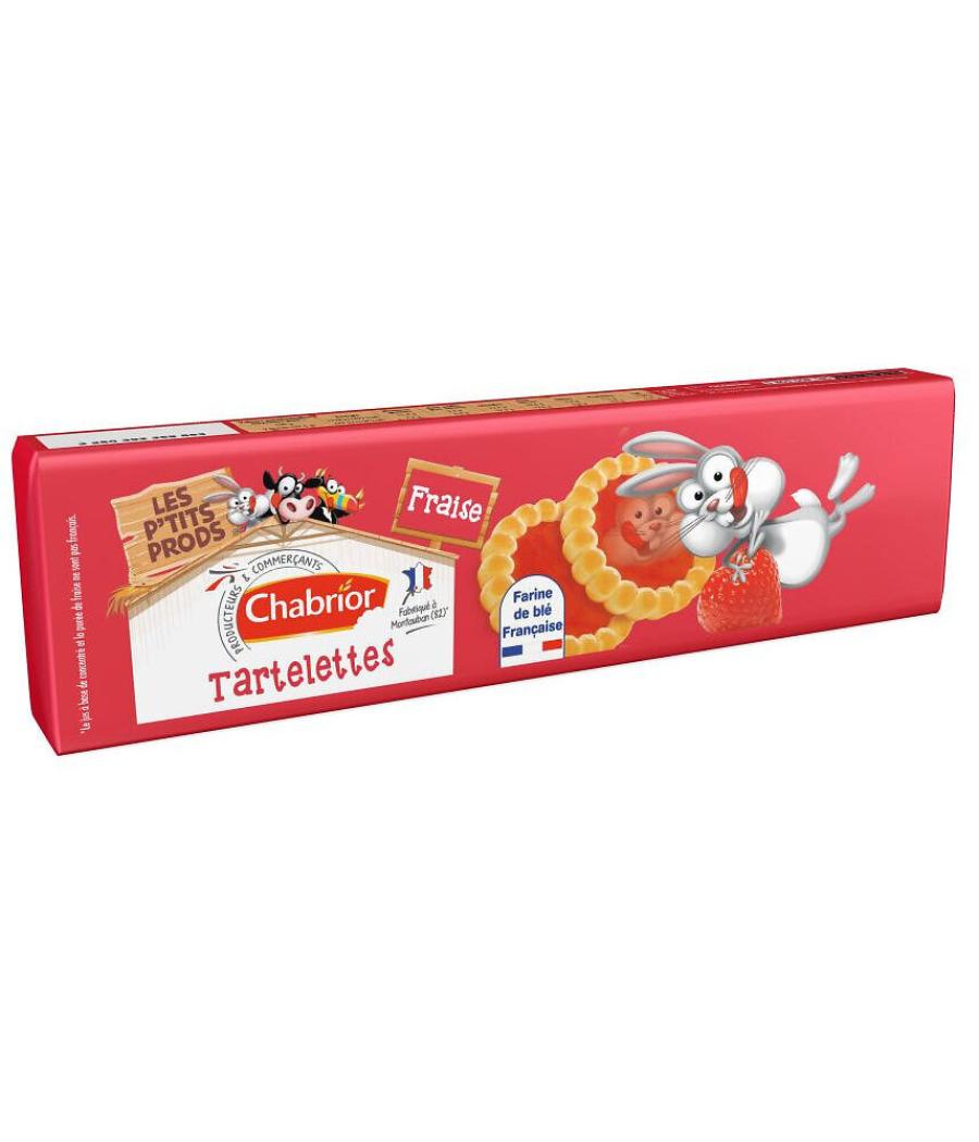TARTELETTES FRAISE RONDES CHABRIOR 150G TARTELETTES FRAISE RONDES CHABRIOR 150G