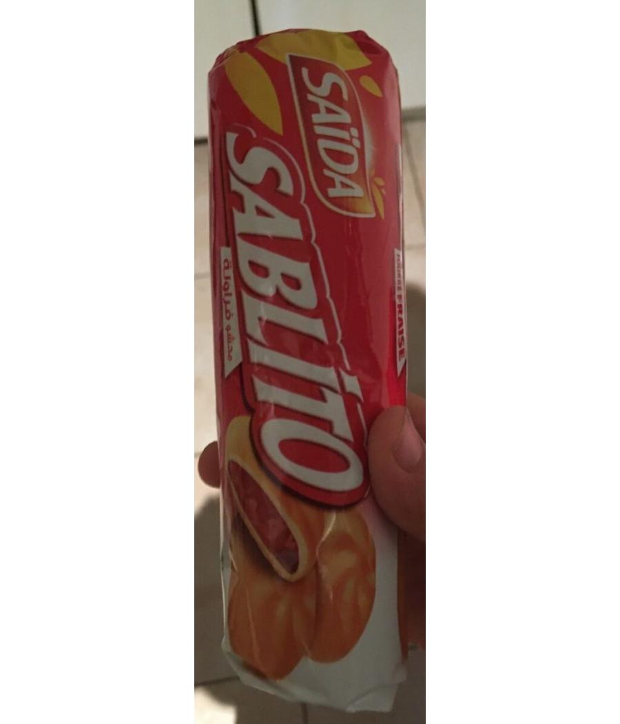 BISCUITS SABLITO FOURRE A LA FRAISE SAIDA 128G BISCUITS SABLITO FOURRE A LA FRAISE SAIDA 128G