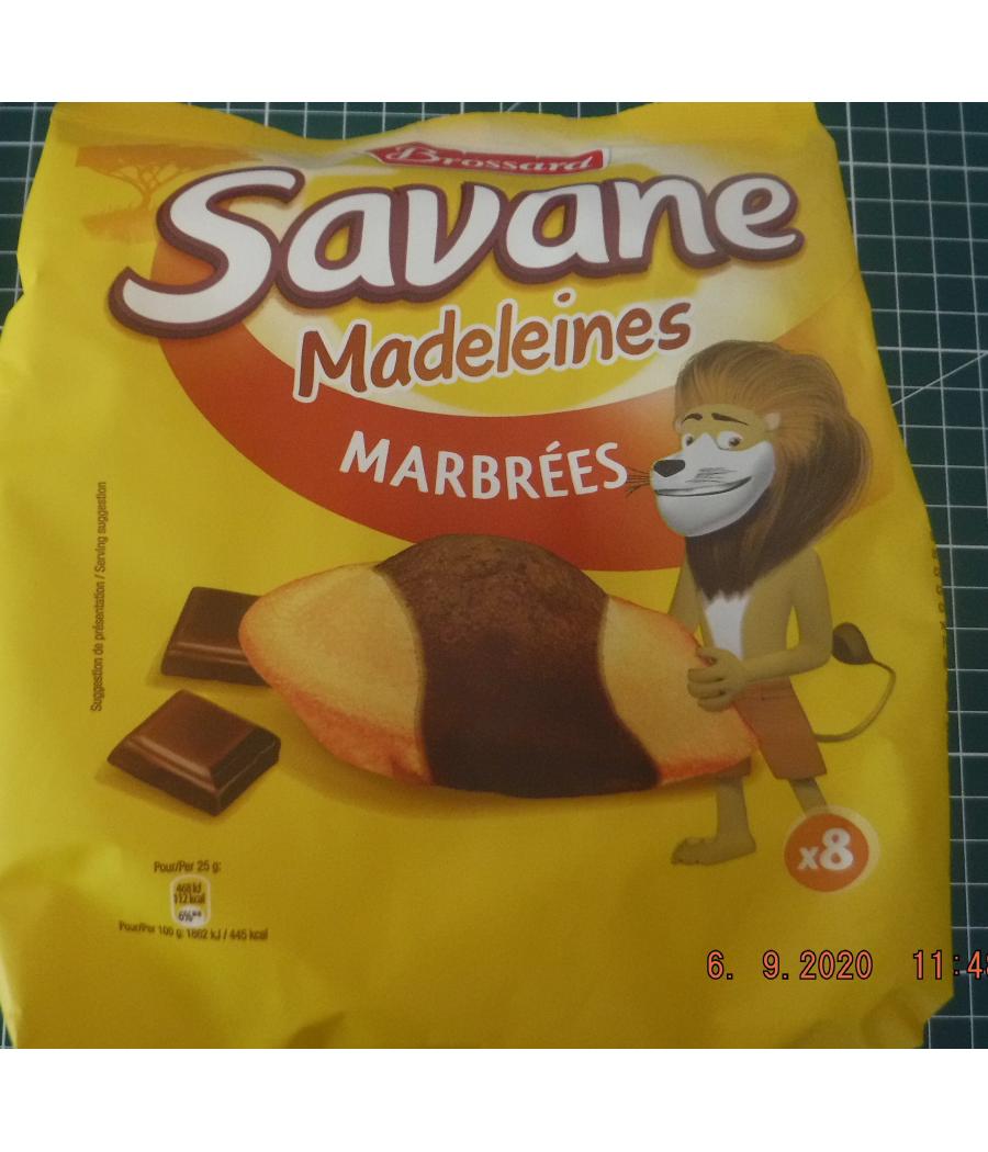 MADELEINES COQUILLES MOELLEUSES MARBREES SAVANE 200G MADELEINES COQUILLES MOELLEUSES MARBREES SAVANE 200G