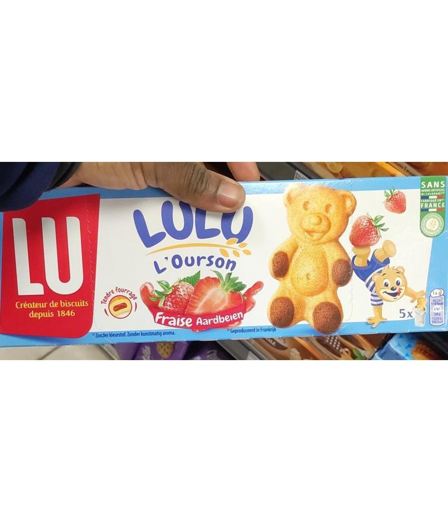 GATEAUX L'OURSON FOURRES A LA FRAISE LU 150G GATEAUX L'OURSON FOURRES A LA FRAISE LU 150G