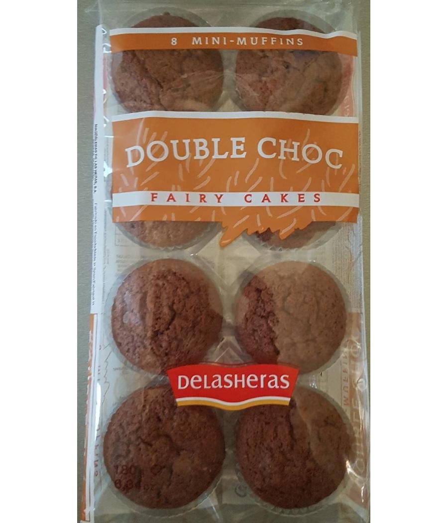 MINI MUFFIN  DOUBLE CHOCOLAT DELASHERAS  180G MINI MUFFIN  DOUBLE CHOCOLAT DELASHERAS  180G