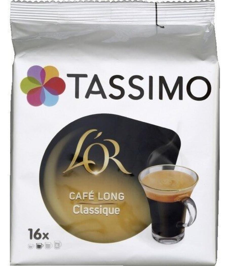 CAFE DOSETTE L'OR CAFE LONG CLASSIQUE TASSIMO 16 DOSETTES DE 6.5G CAFE DOSETTE L'OR CAFE LONG CLASSIQUE TASSIMO 16 DOSETTES DE 6.5G