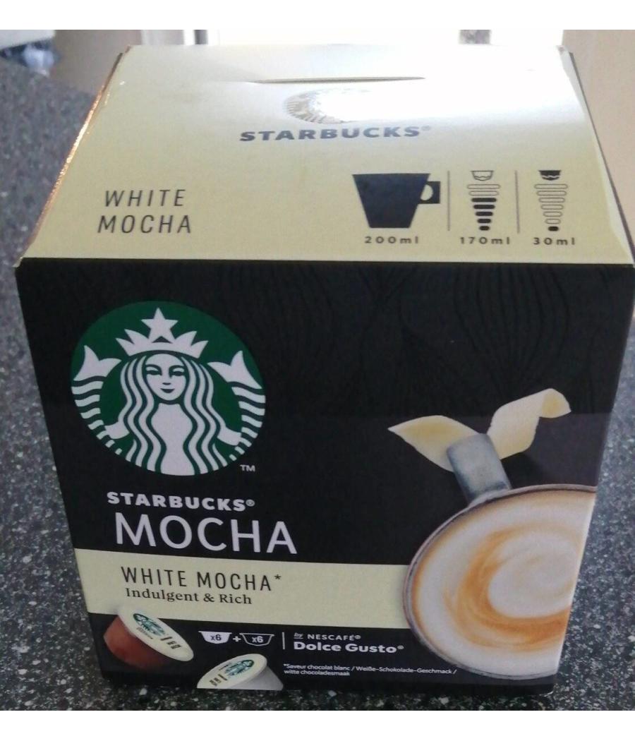 DOLCE GUSTO WHITE MOCHA STARBUCKS BY NESCAFE 12 CAPSULES DOLCE GUSTO WHITE MOCHA STARBUCKS BY NESCAFE 12 CAPSULES