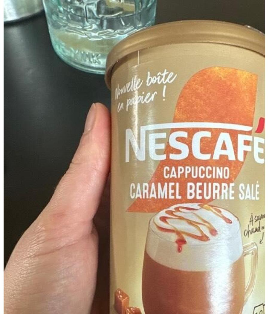 CAPPUCCINO CARAMEL BEURRE SALE NESCAFE 261G CAPPUCCINO CARAMEL BEURRE SALE NESCAFE 261G