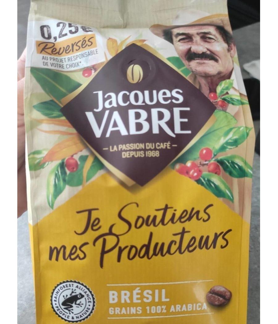 CAFE JACQUES VABRE EN GRAIN 100% ARABICA 400G CAFE JACQUES VABRE EN GRAIN 100% ARABICA 400G