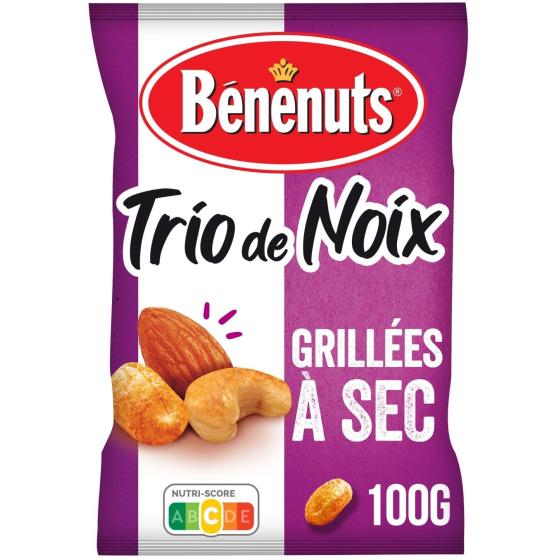 NOIX BENENUTS TRIO DE NOIX GRILLEES A SEC 100G