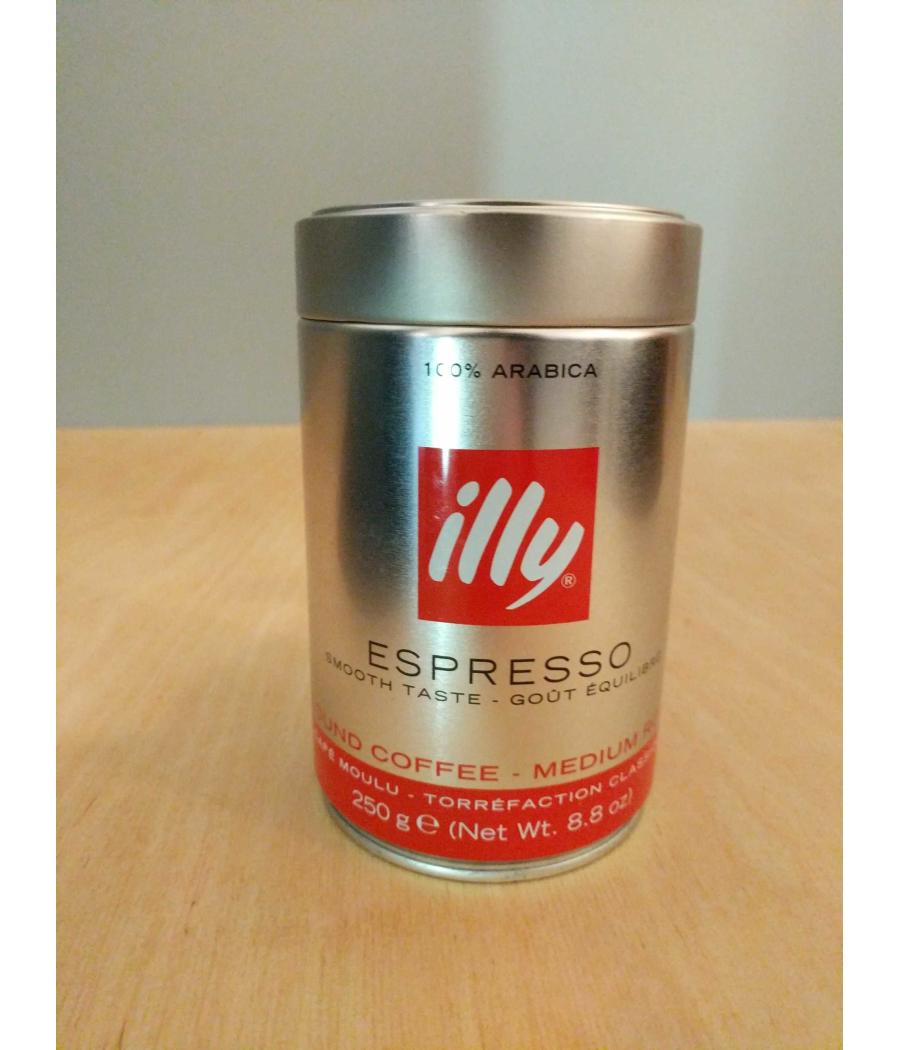 CAFE ILLY MOULU CLASSICO 100% ARABICA 250G CAFE ILLY MOULU CLASSICO 100% ARABICA 250G
