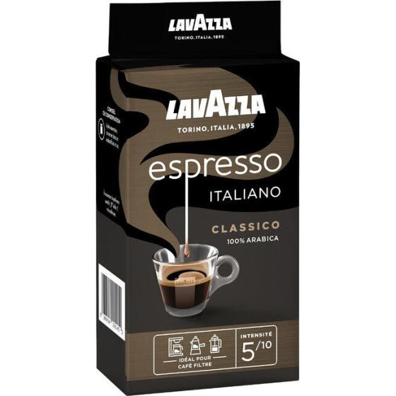 CAFE LAVAZZA MOULU 100% ARABICA. 250 G