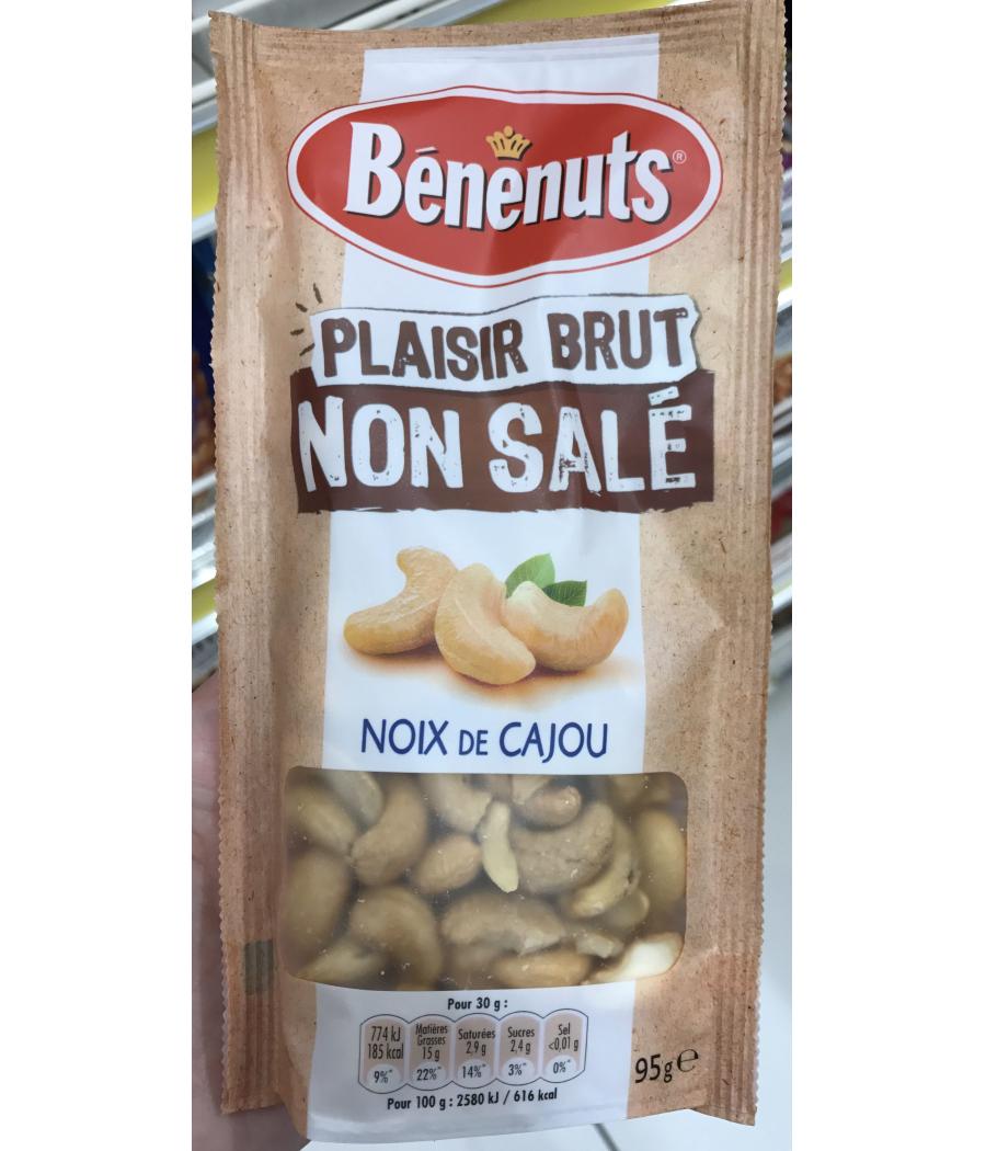 NOIX DE CAJOU BENENUTS PLAISIR BRUT NON SALE 95G NOIX DE CAJOU BENENUTS PLAISIR BRUT NON SALE 95G