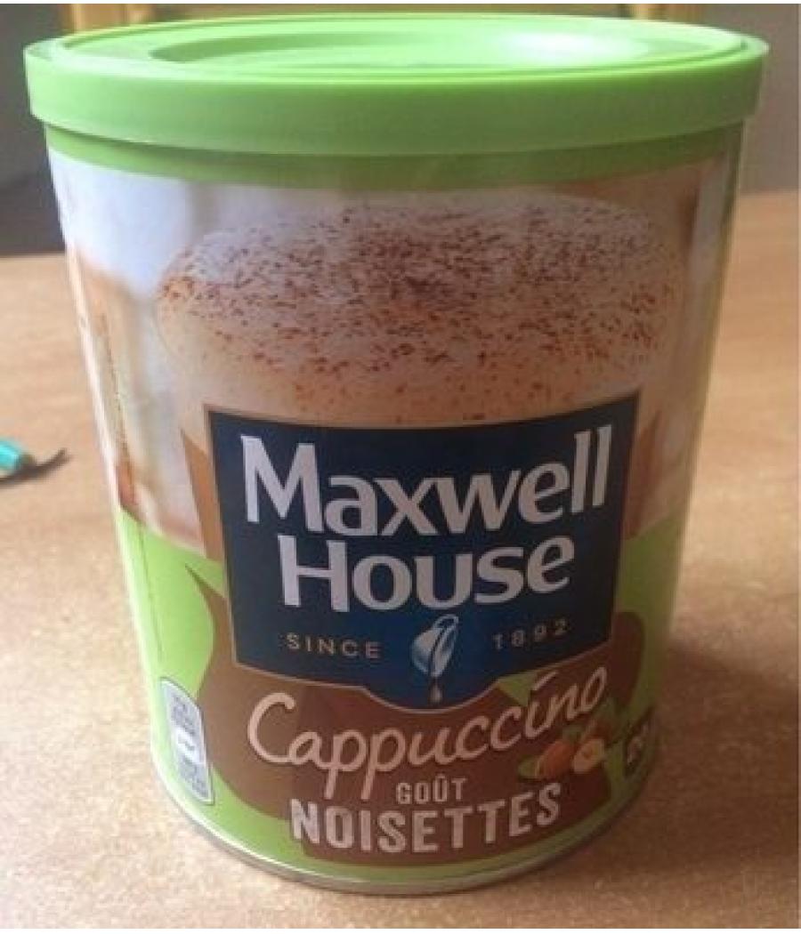 CAPPUCCINO GOUT NOISETTES MAXWELL HOUSE 305G CAPPUCCINO GOUT NOISETTES MAXWELL HOUSE 305G