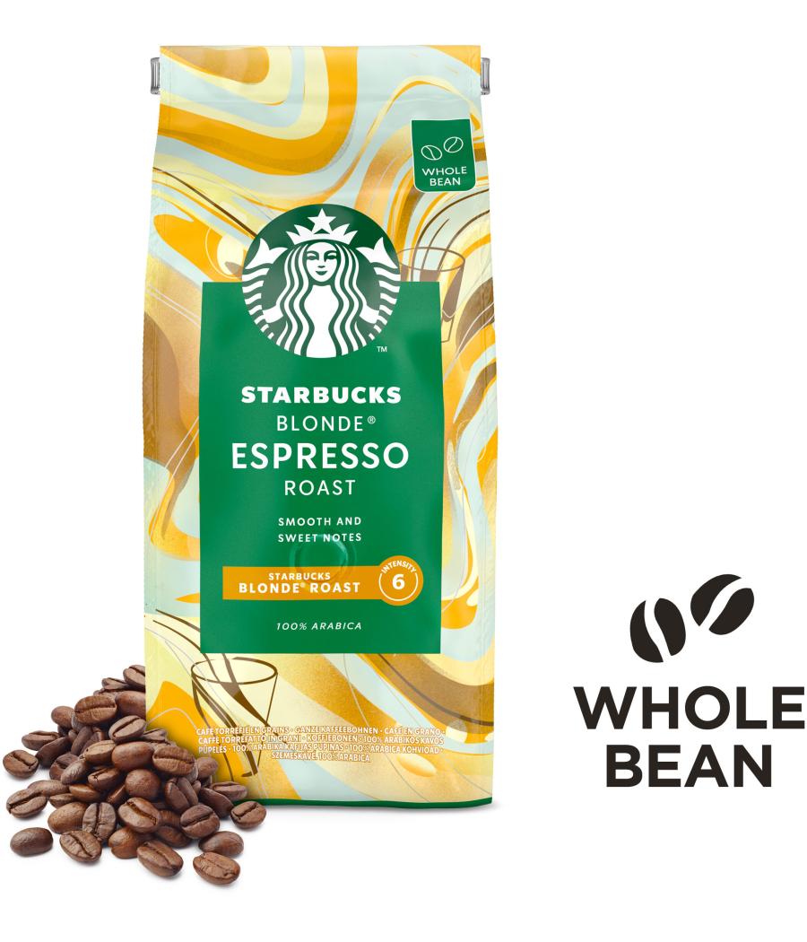 CAFE EN GRAINS ESPRESSO ROAST BLONDE STARBUCKS  450G CAFE EN GRAINS ESPRESSO ROAST BLONDE STARBUCKS  450G