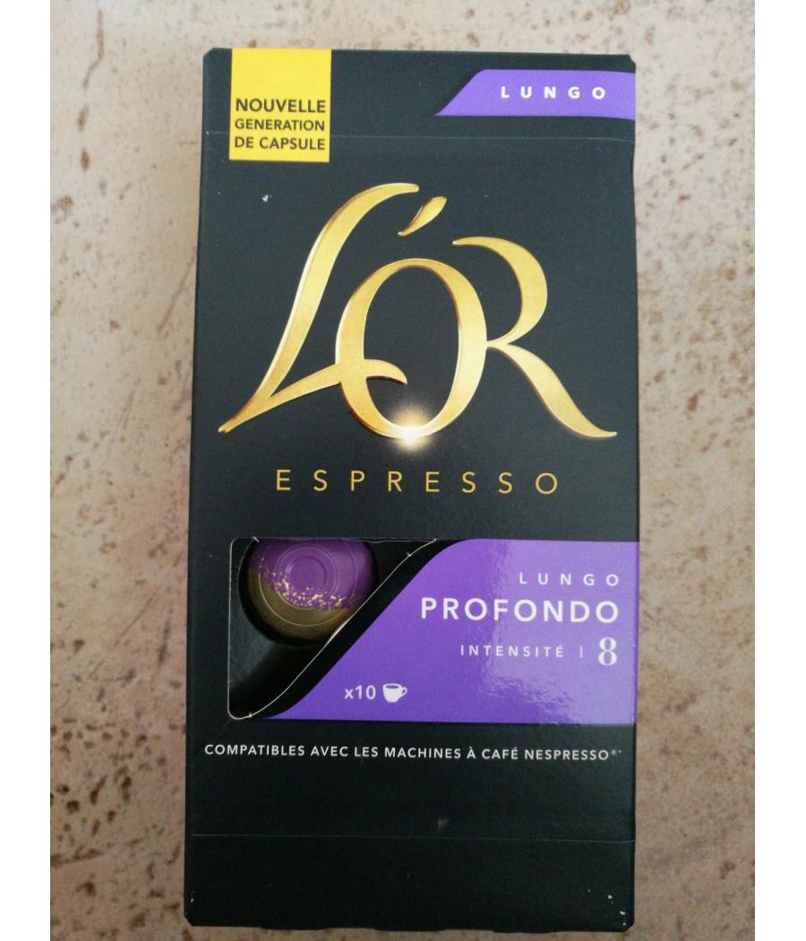 CAFE  ESPRESSO LUNGO PROFONDO  X10 CAPSULES CAFE  ESPRESSO LUNGO PROFONDO  X10 CAPSULES