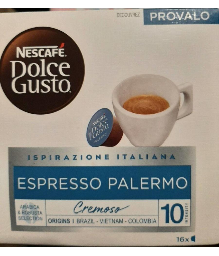CAFE  NESCAFE DOLCE GUSTO ESPRESSO PALERMO X16 CAPSULES CAFE  NESCAFE DOLCE GUSTO ESPRESSO PALERMO X16 CAPSULES