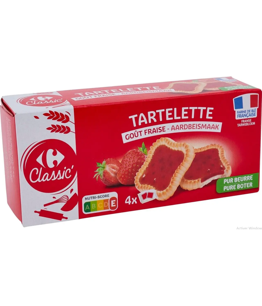 TARTELETTES GOUT FRAISE CLASSIC 127G TARTELETTES GOUT FRAISE CLASSIC 127G