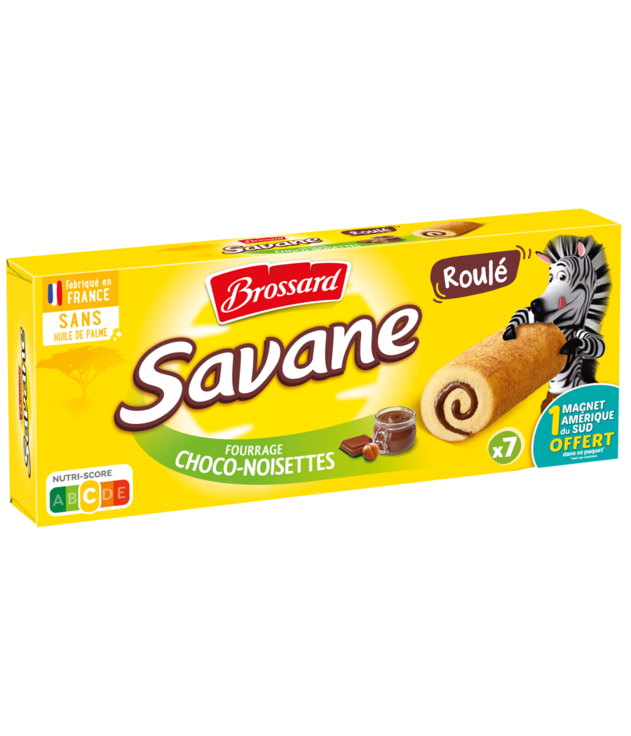 GATEAU BROSSARD ROULE FOURAGE CHOCO-NOISETTE X7 175G GATEAU BROSSARD ROULE FOURAGE CHOCO-NOISETTE X7 175G