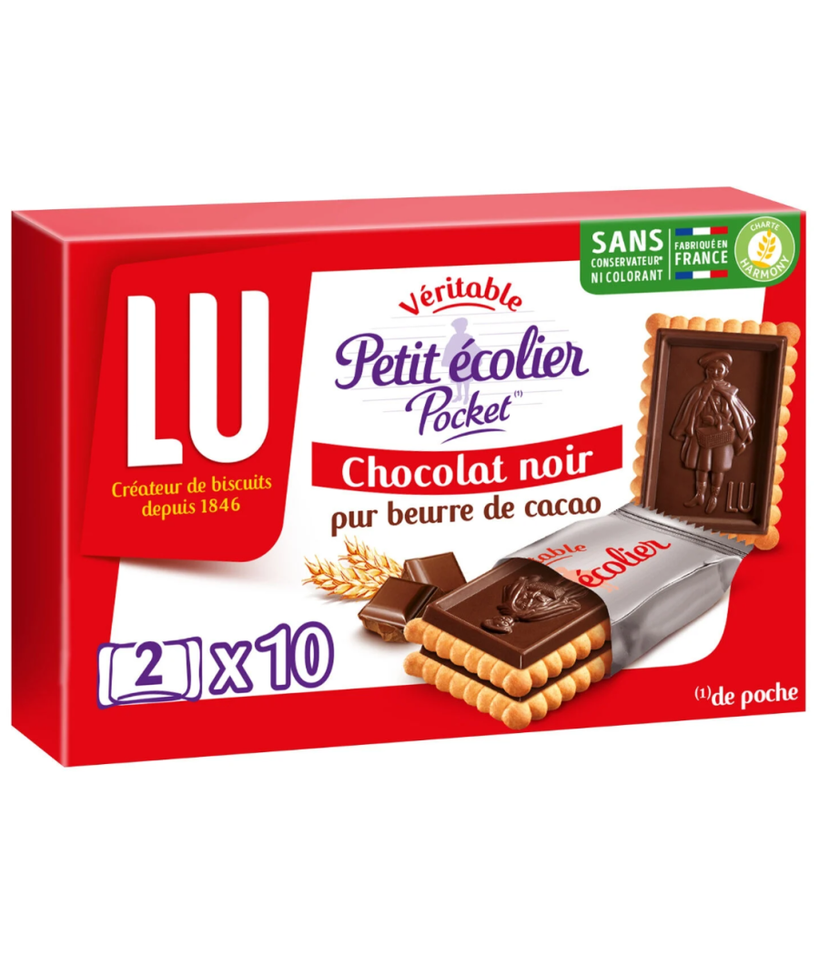 VERITABLE PETIT ECOLIER POCKET LU 250G VERITABLE PETIT ECOLIER POCKET LU 250G