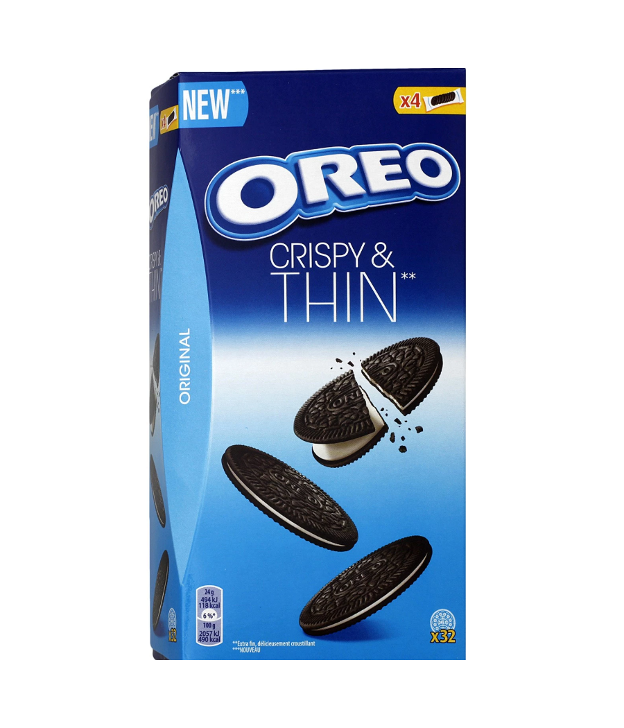 BISCUITS OREO CRISPY & THIN 192G - 4SACHETS BISCUITS OREO CRISPY & THIN 192G - 4SACHETS