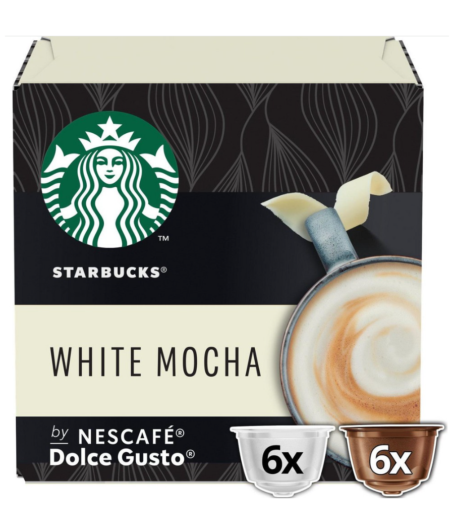 DOLCE GUSTO WHITE MOCHA STARBUCKS BY NESCAFE 12 CAPSULES DOLCE GUSTO WHITE MOCHA STARBUCKS BY NESCAFE 12 CAPSULES