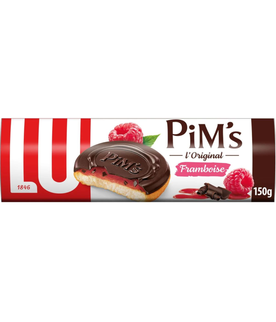 BISCUITS LU PIM'S FONDANT FRAMBOISE 150G BISCUITS LU PIM'S FONDANT FRAMBOISE 150G
