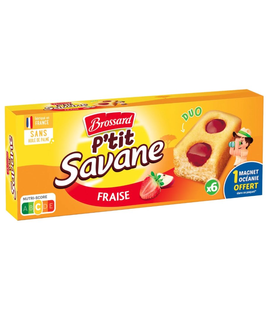 BISCUITS BROSSARD P'TIT SAVANE FOURRES A LA FRAISE 150 G BISCUITS BROSSARD P'TIT SAVANE FOURRES A LA FRAISE 150 G