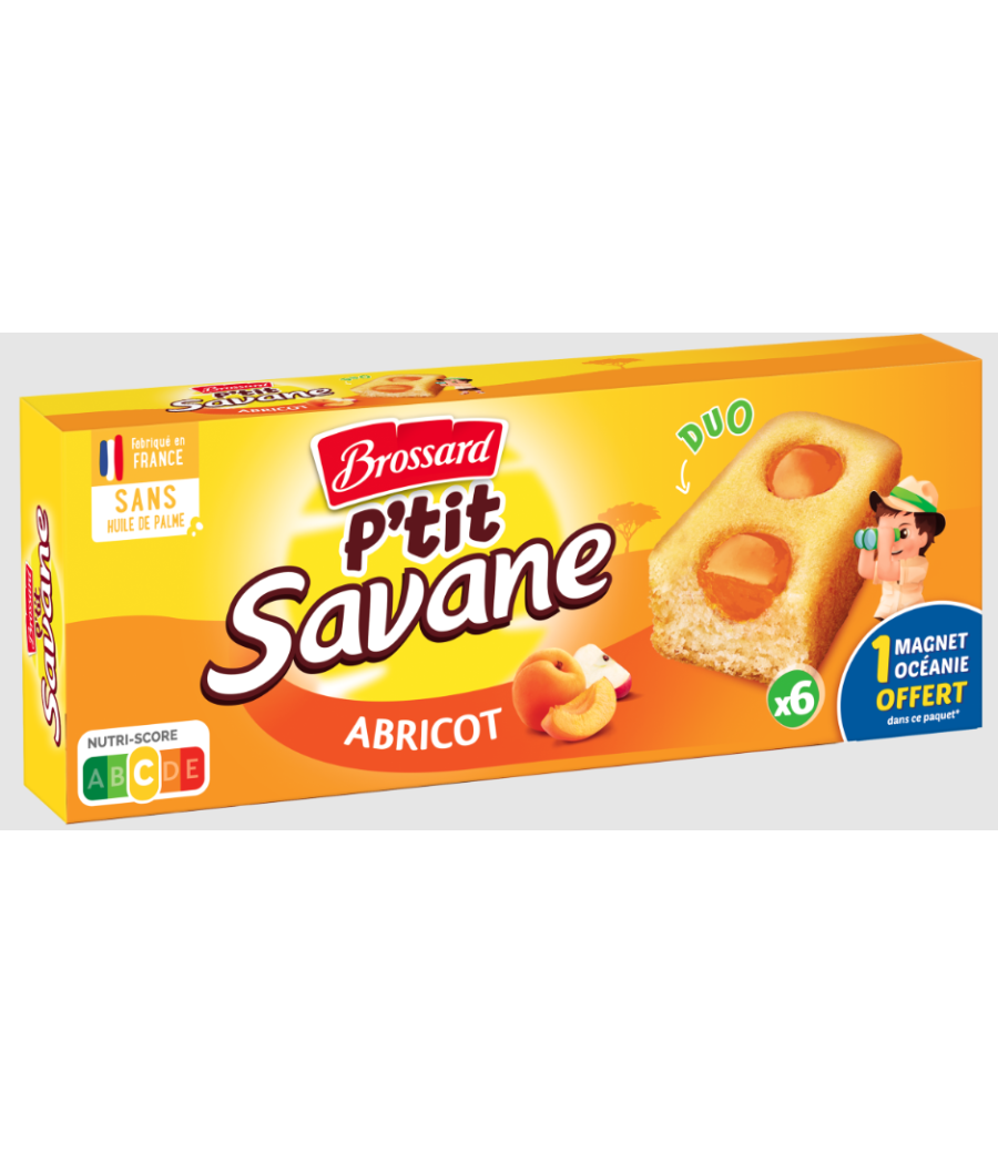 BISCUITS BROSSARD P'TIT SAVANE DUO GOUT ABRICOT 150G BISCUITS BROSSARD P'TIT SAVANE DUO GOUT ABRICOT 150G
