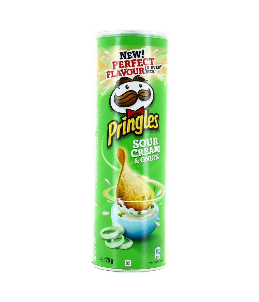 SOUR CREAM & ONION PRINGLES 175G SOUR CREAM & ONION PRINGLES 175G