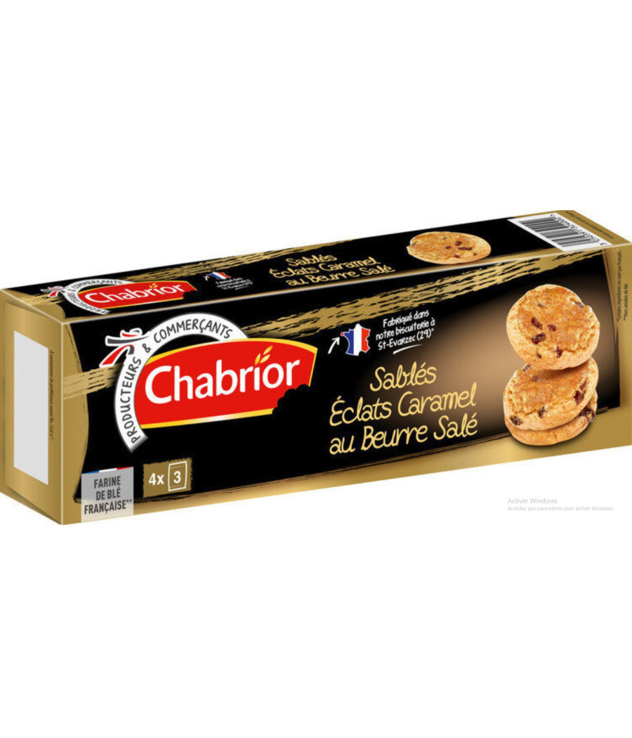 SABLES ECLATS DE CARAMEL AU BEURRE SALE CHABRIOR 125G SABLES ECLATS DE CARAMEL AU BEURRE SALE CHABRIOR 125G