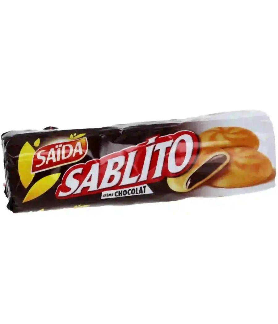 BISCUITS SABLITO CREME CHOCOLAT SAIDA 128G BISCUITS SABLITO CREME CHOCOLAT SAIDA 128G