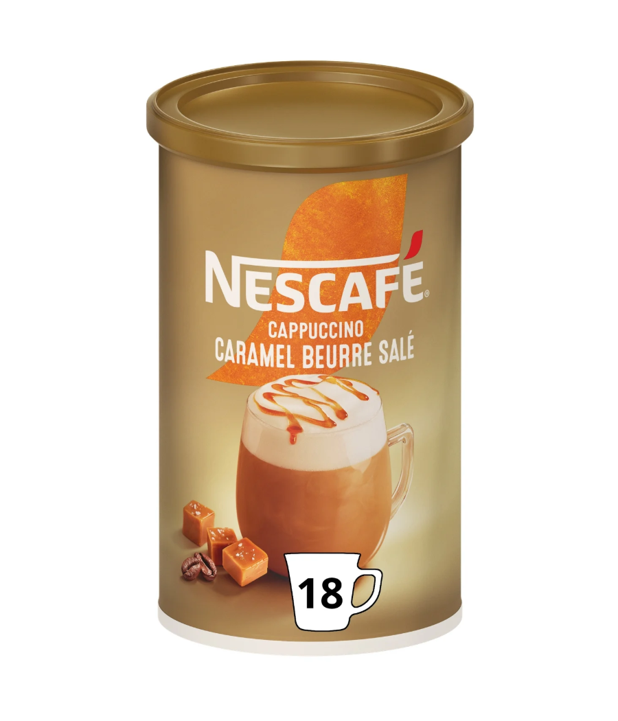 CAPPUCCINO CARAMEL BEURRE SALE NESCAFE 261G CAPPUCCINO CARAMEL BEURRE SALE NESCAFE 261G
