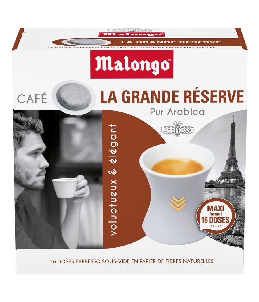 CAFE MALONGO LA GRANDE RESERVE 16 DOSETTES 104 G CAFE MALONGO LA GRANDE RESERVE 16 DOSETTES 104 G