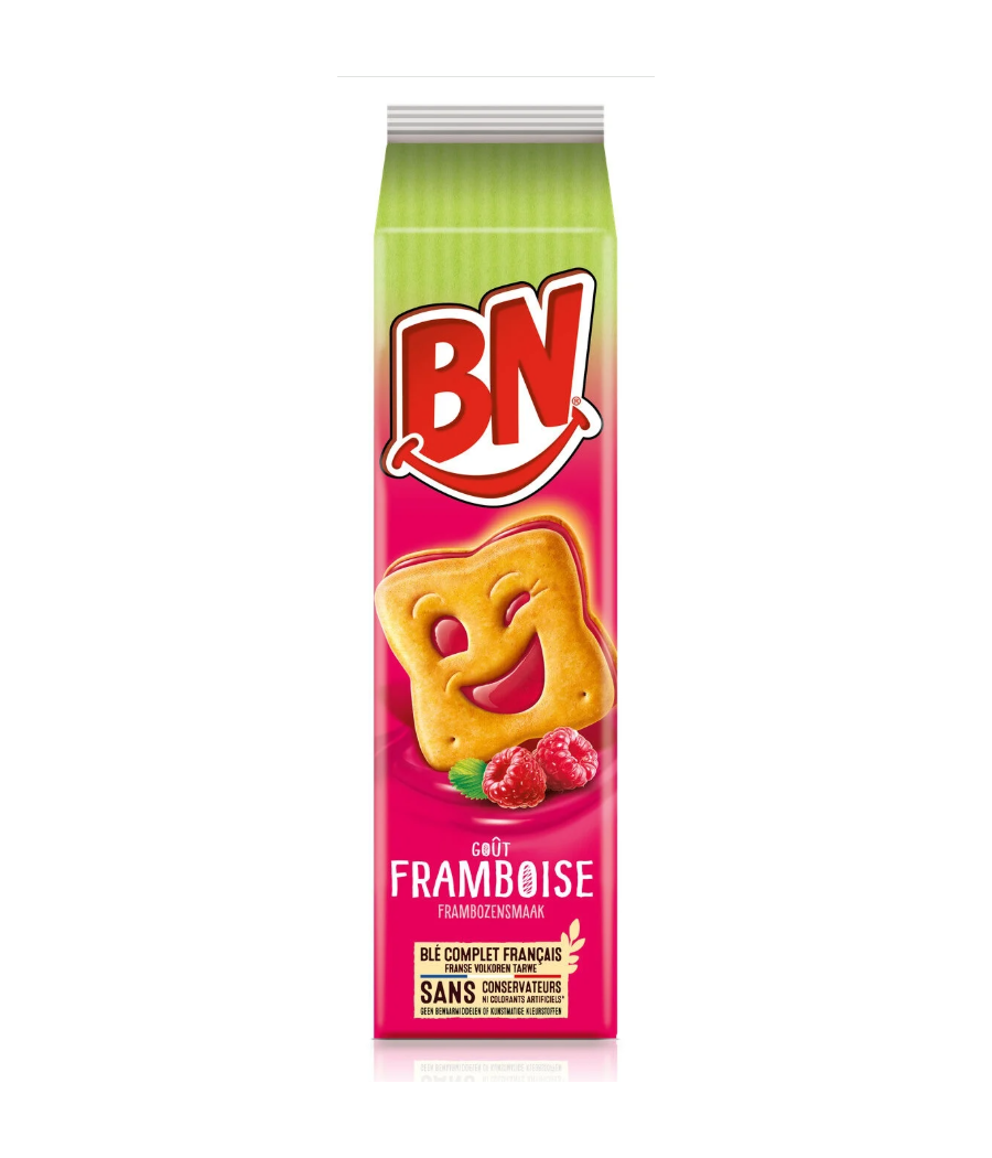 BISCUITS FOURRES A LA FRAMBOISE BN 285G BISCUITS FOURRES A LA FRAMBOISE BN 285G