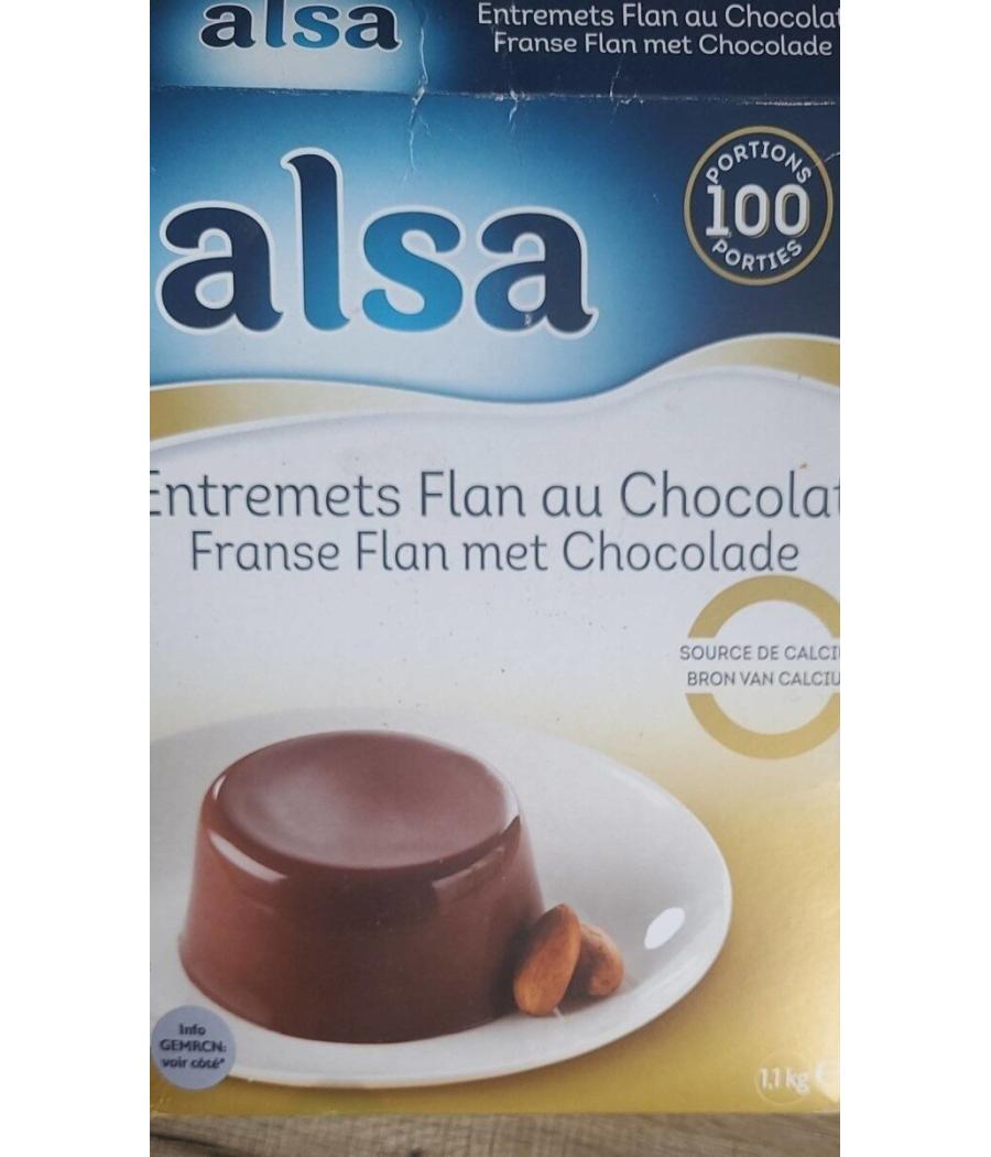 ENTREMETS FLAN AU CHOCOLAT ALSA 1.1KG ENTREMETS FLAN AU CHOCOLAT ALSA 1.1KG