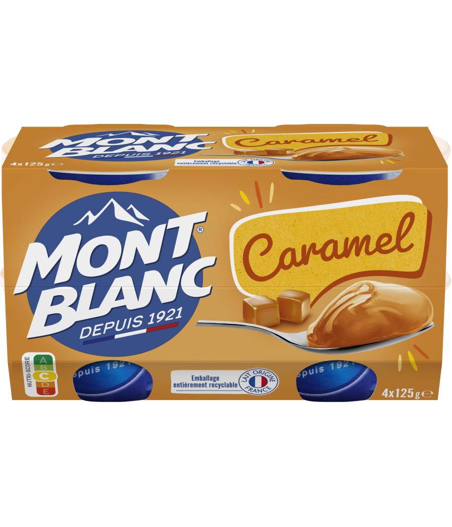 CREME DESSERT COUPELLES CARAMEL MONT BLANC 4 X 125G CREME DESSERT COUPELLES CARAMEL MONT BLANC 4 X 125G