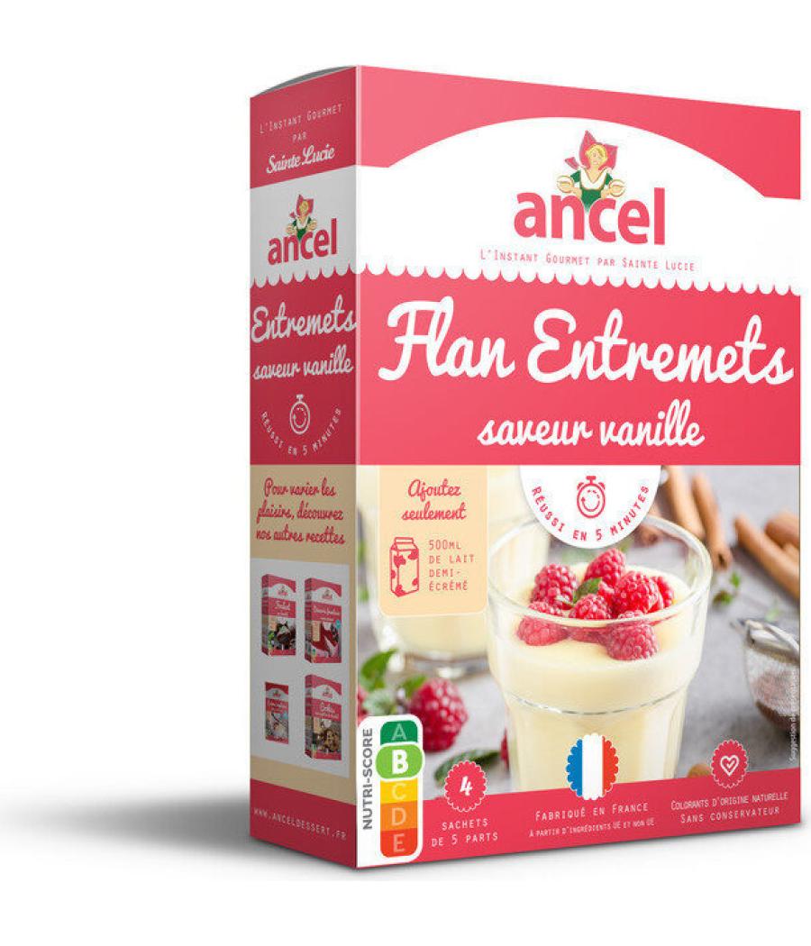 FLAN ANCEL ENTREMETS PARFUM VANILLE 180G FLAN ANCEL ENTREMETS PARFUM VANILLE 180G