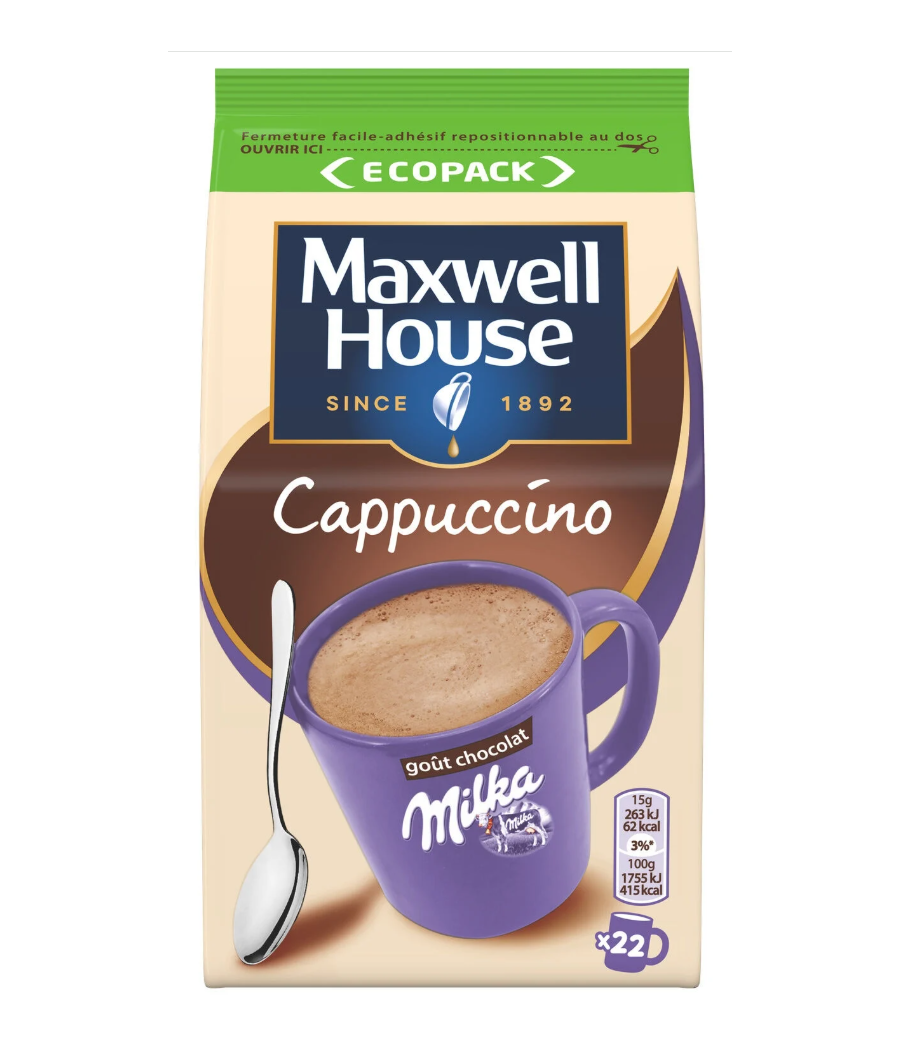 CAPPUCCINO MILKA MAXWELLE HOUSE 335G CAPPUCCINO MILKA MAXWELLE HOUSE 335G